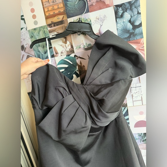 Jenny Yoo Bridal Collection Black Bow Mini Dress - Plus Size 22 - Picture 5 of 7